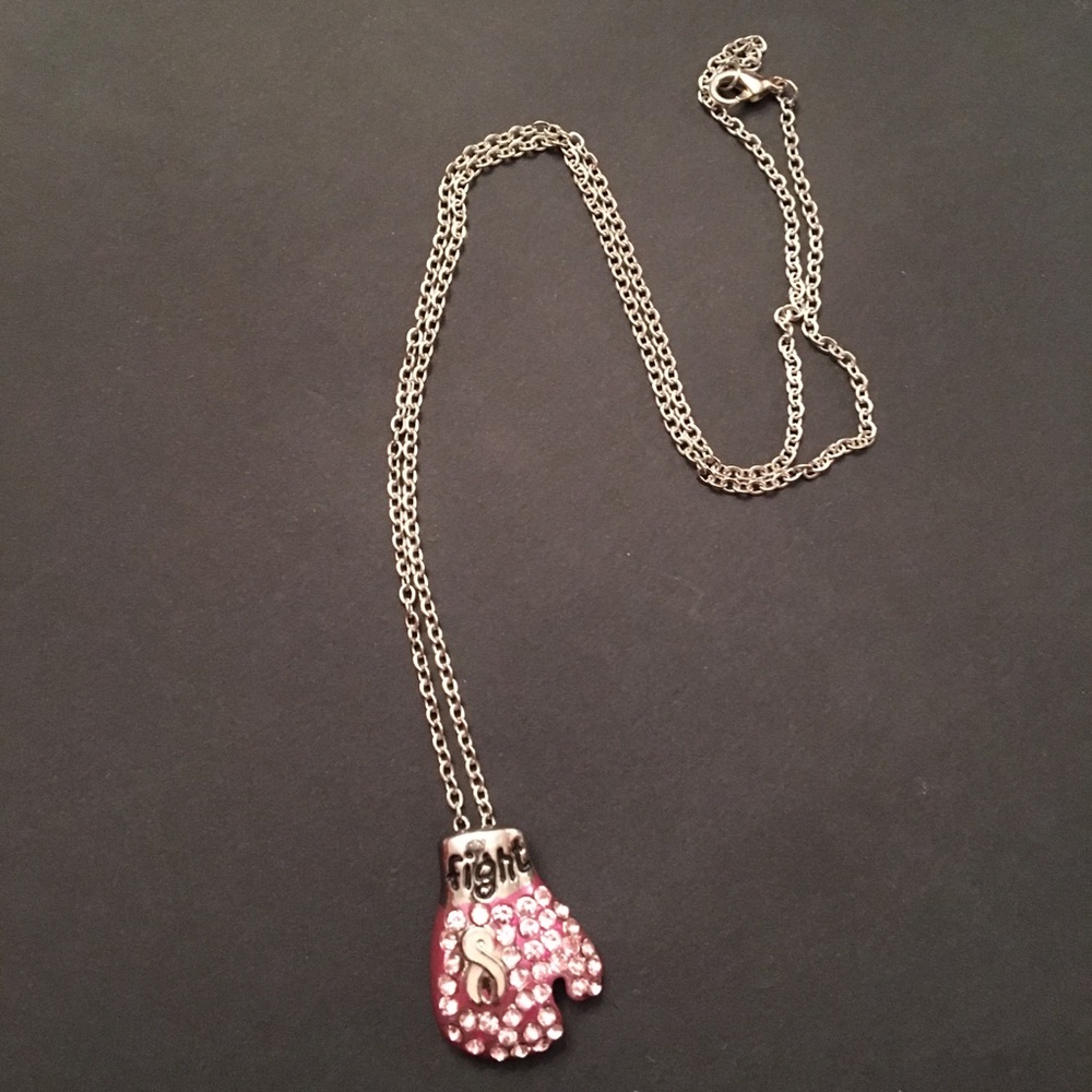 Breast Cancer Fight Necklace - Picture 3 of 7